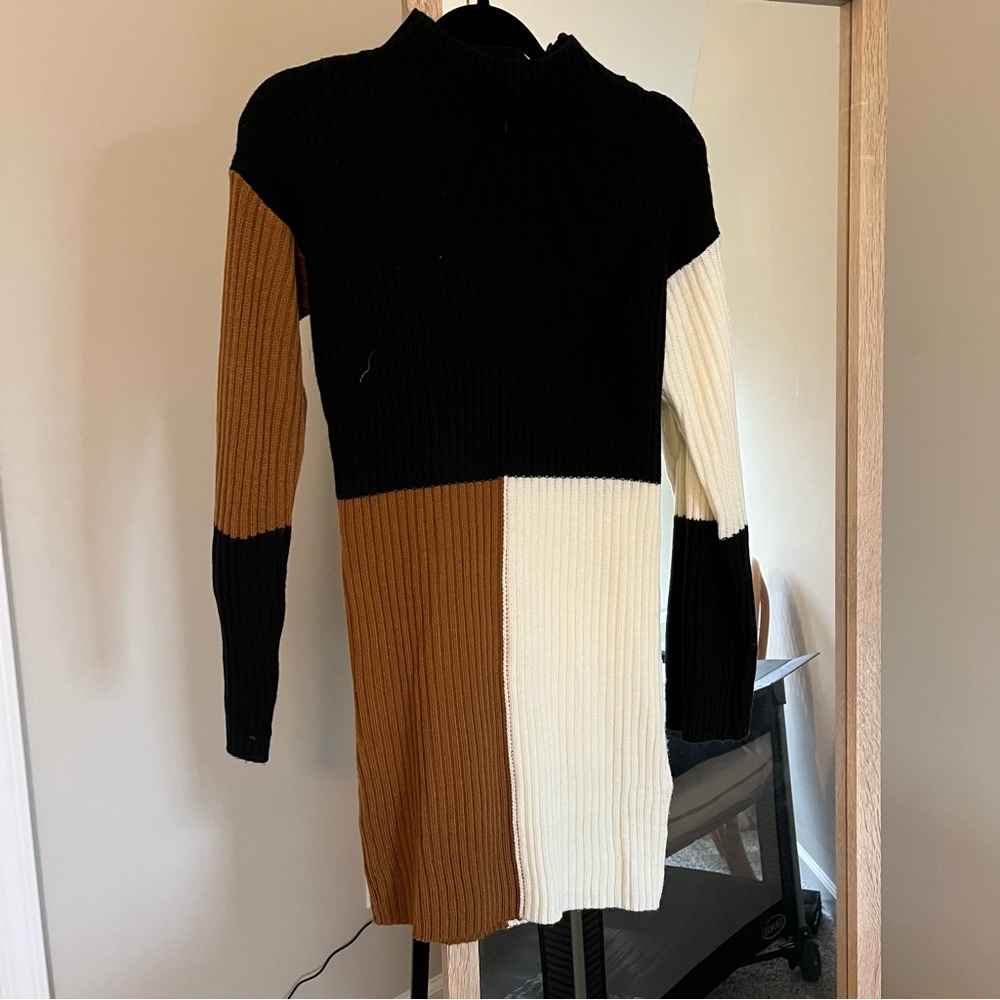 Multi color sweater dress
